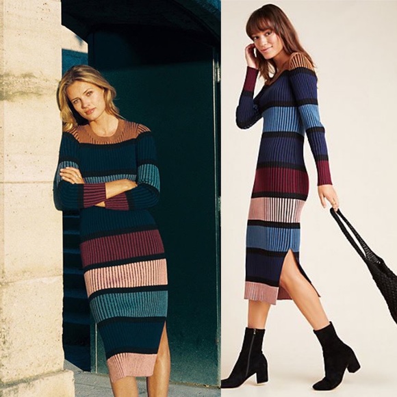 Anthropologie Lorna Midi Sweater Dress - Picture 4 of 11